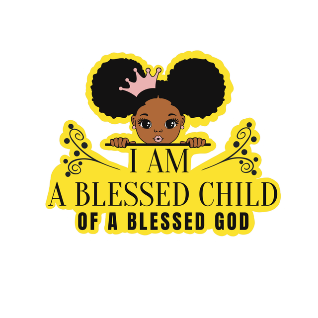 "BLESSED CHILD" Stickers (Girl)